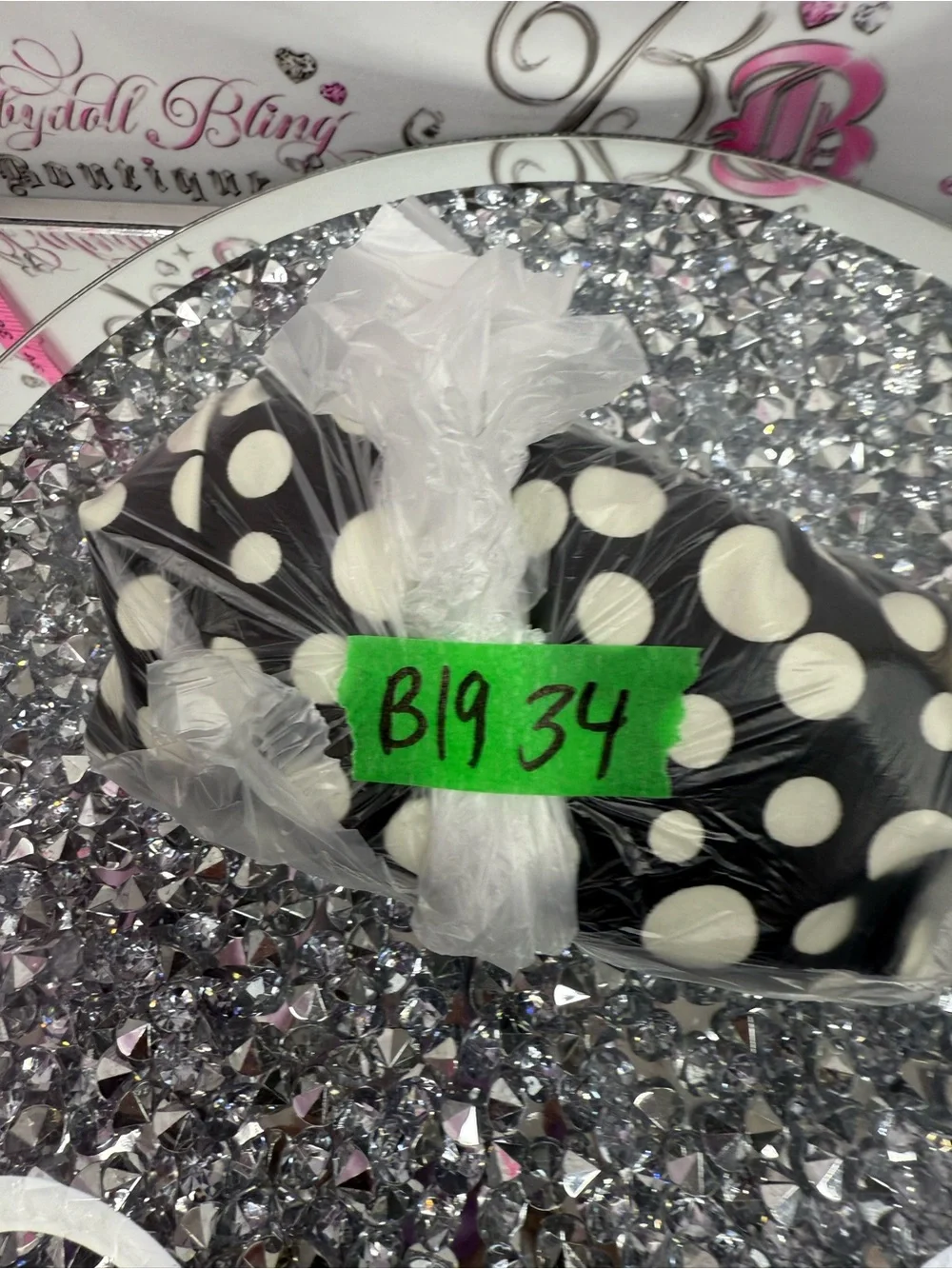 Lily Morgan skirt pencil dotted white black Polka Dot Black Pencil Skirt - Picture 12 of 12